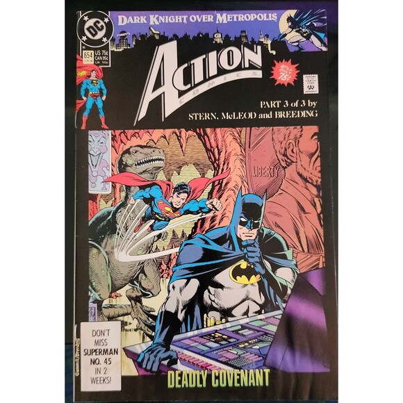 Superman Dark Knight Over Metropolis 1990 (#44, 467, 654) 3-Part Set DC Comics - Picture 5 of 6